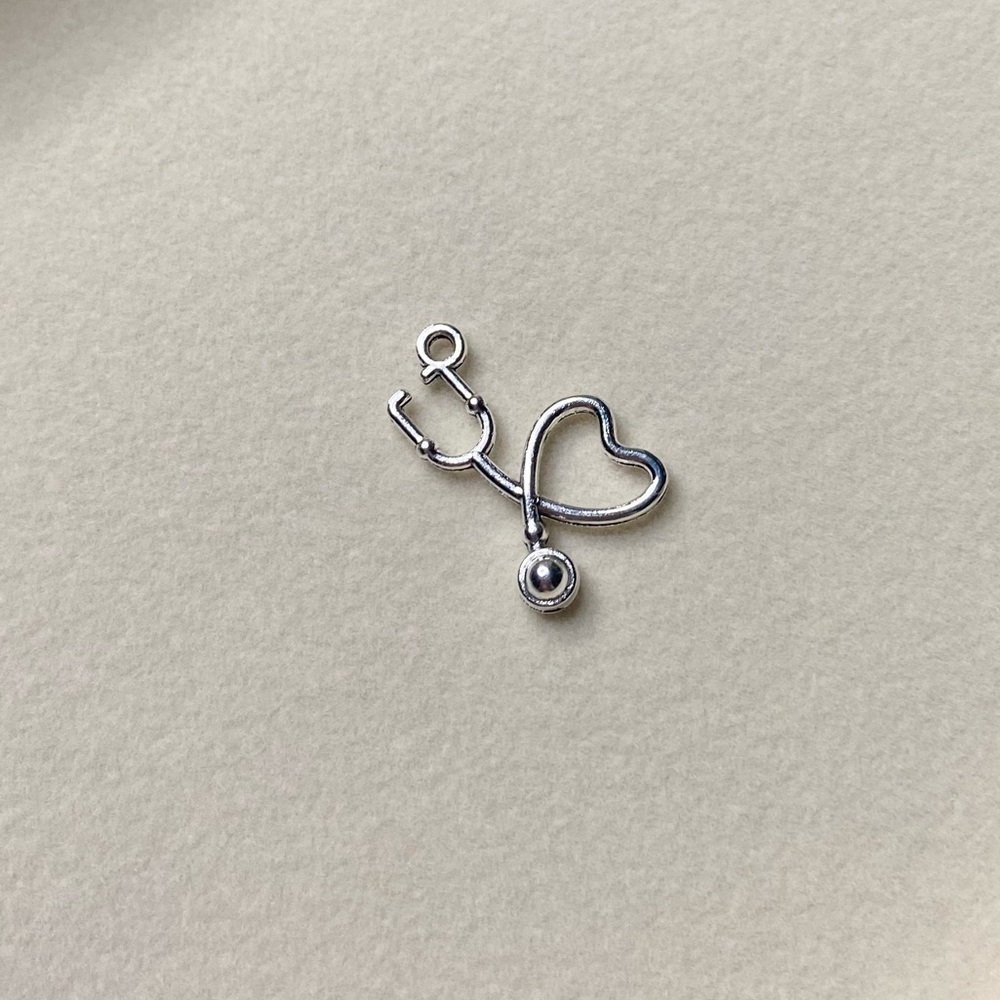 Stethoscope Heart Charm